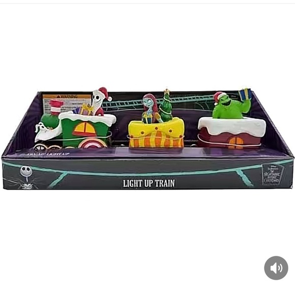 Disney Nightmare Before Christmas Festive Light-Up Train Set NWT - Picture 2 of 3
